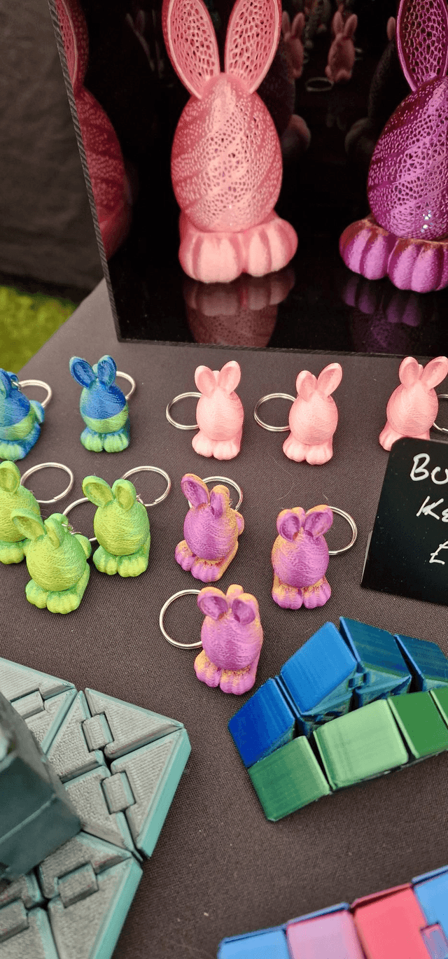 Bunny Egg Keyring
